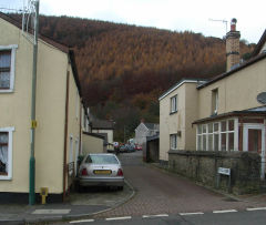 Course of railway to Halls Road Tramroad, West End, Abercarn, November 2008
